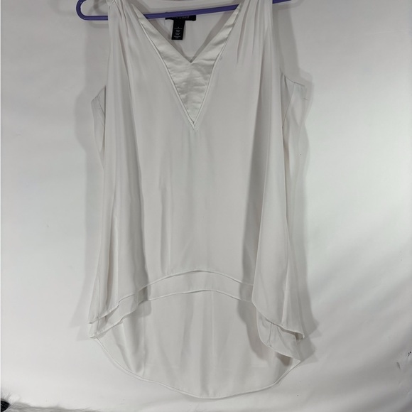White House Black Market White Tunic Small - Picture 1 of 4